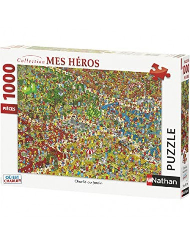 Puzzle N 1000 p - Charlie au jardin / Où est Charlie ?