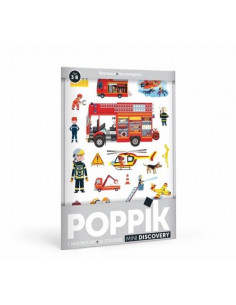 MINI POSTER POMPIERS 3-8ANS