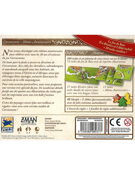 Carcassonne : 20e anniversaire