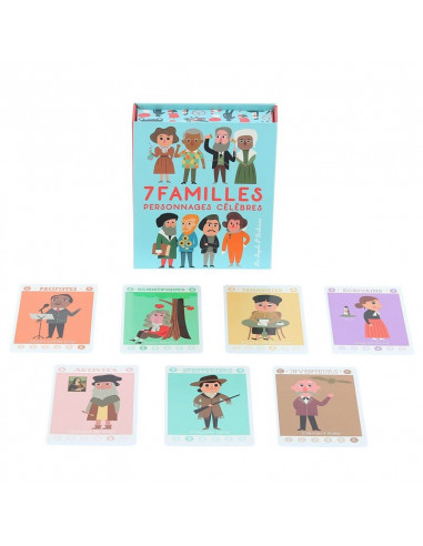 Jeu de 7 familles personnages célèbres Ingela P.Arrhenius