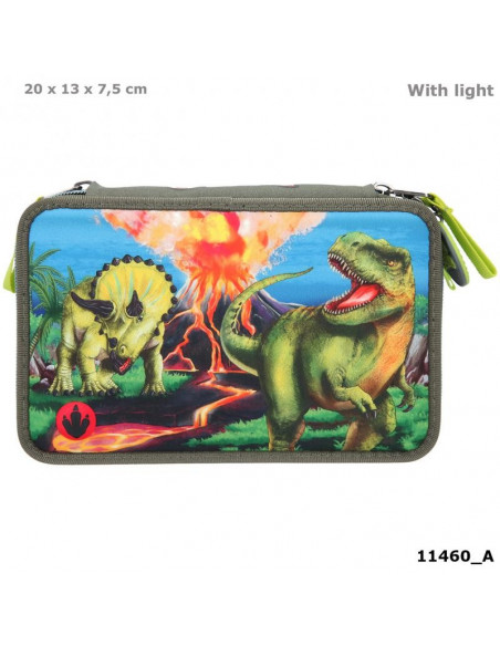 Dino World trousse 3 compartiments LE