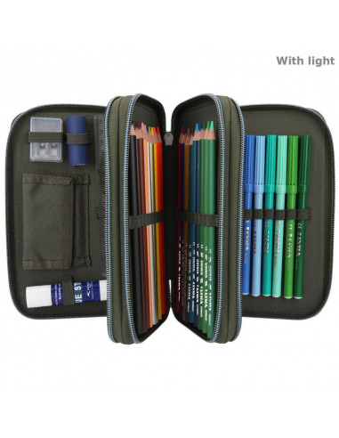 Dino World trousse 3 compartiments LE