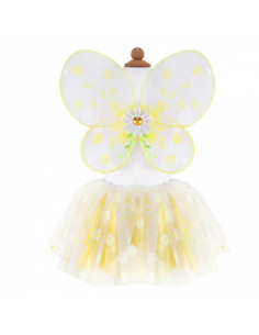 SET DE FEE MARGUERITE AILE,JUPE ET SERRE TETE 4-7 ANS