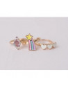 BAGUES BOUTIQUE HEART STAR 3 PCS