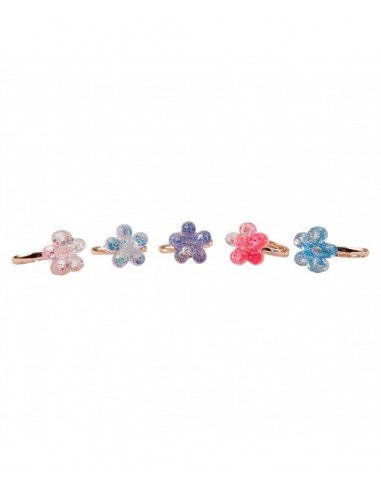 BAGUES BOUTIQUE SHIMMER FLOWER 5 PCS