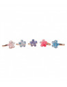 BAGUES BOUTIQUE SHIMMER FLOWER 5 PCS