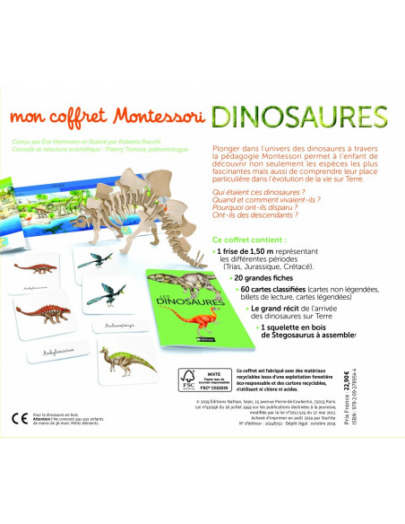 COFFRET MONTESSORI DINOSAURES