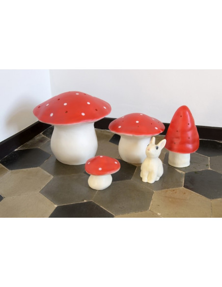 LAMPE CHAMPIGNON PETIT ROUGE 