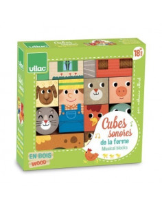 Cubes sonores animaux ferme              
