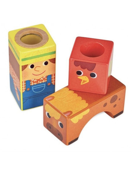 Cubes sonores animaux ferme              