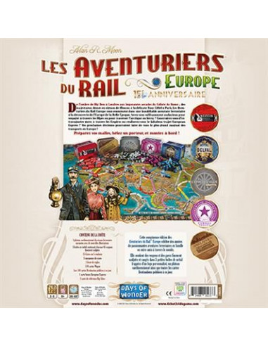 AVENTURIERS DU RAIL EUROPE 15E ANNIVERSAIRE 