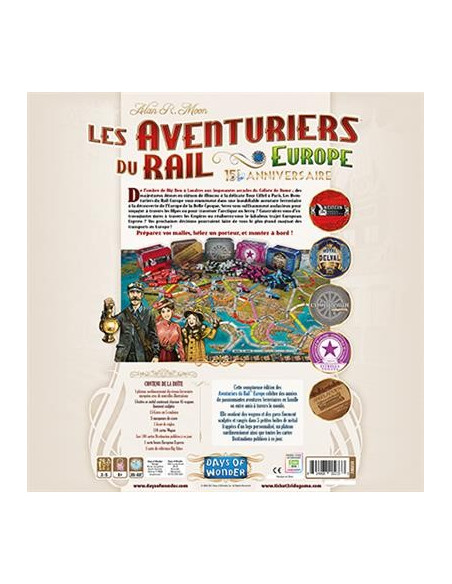 AVENTURIERS DU RAIL EUROPE 15E ANNIVERSAIRE 