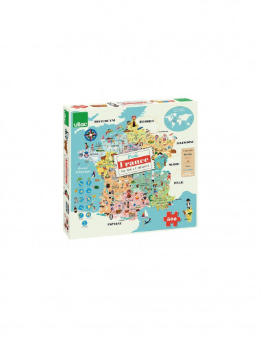 CARTE DE FRANCE PUZZLE 300 PIECES