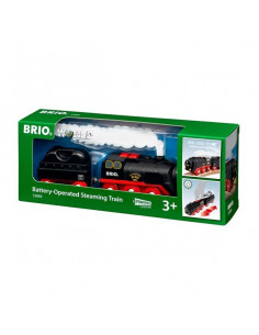 BRIO Locomotive à piles à vapeur - Train électrique avec effets
