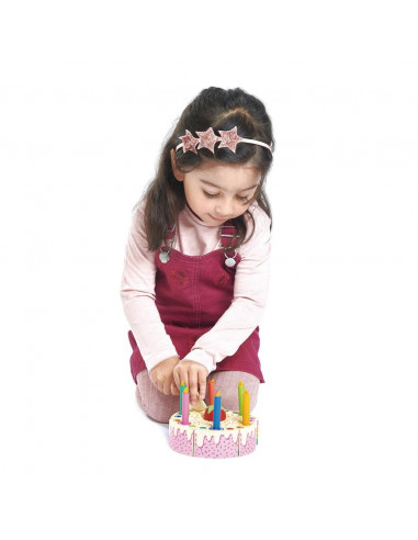 Tender leaf gateau d'anniversaire arc en ciel