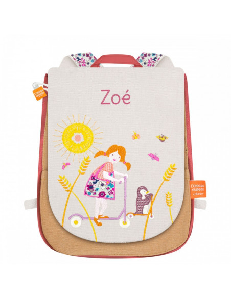 SAC A DOS FILLE A LA TROTINETTE