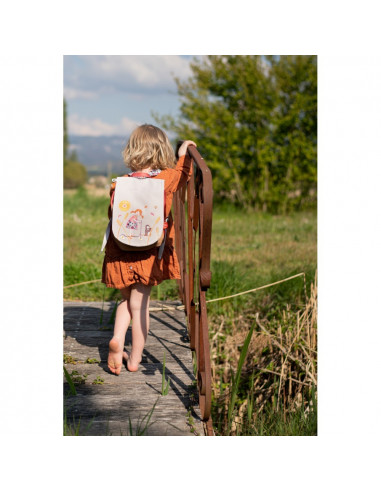 SAC A DOS FILLE A LA TROTINETTE