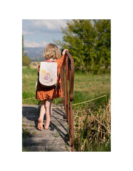 SAC A DOS FILLE A LA TROTINETTE