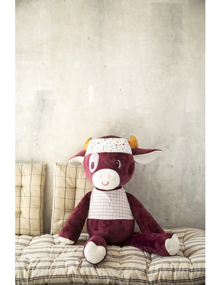 ROSALIE grande peluche vache