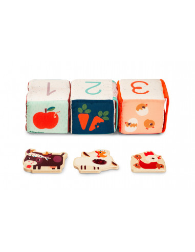 FERME jeu de cubes cache cache