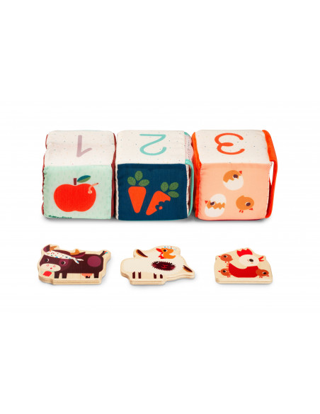 FERME jeu de cubes cache cache