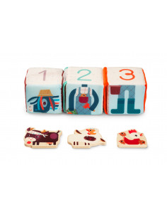 FERME jeu de cubes cache cache