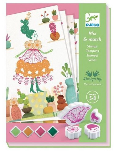 Tampons Mix & Match - Flower Girls