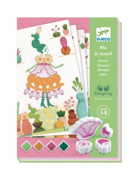 Tampons Mix & Match - Flower Girls