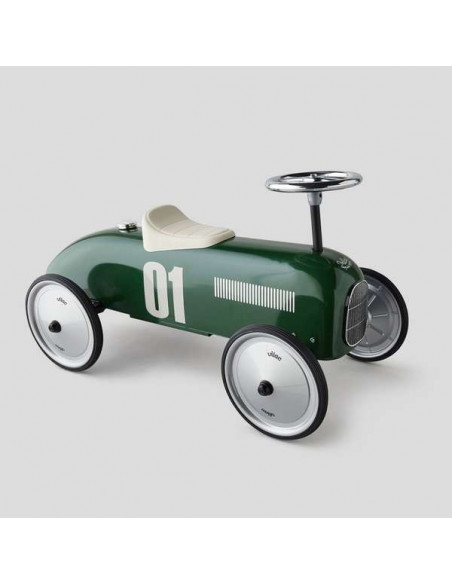 Porteur voiture vintage vert