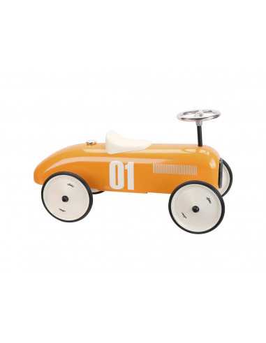 Porteur voiture vintage orange