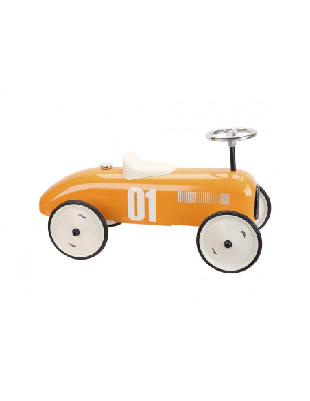 Porteur voiture vintage orange