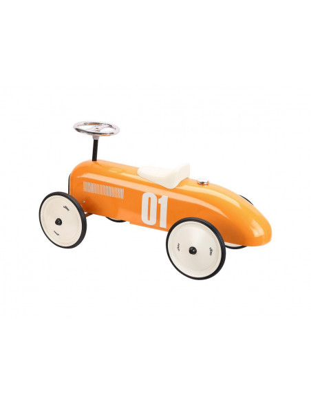 Porteur voiture vintage orange