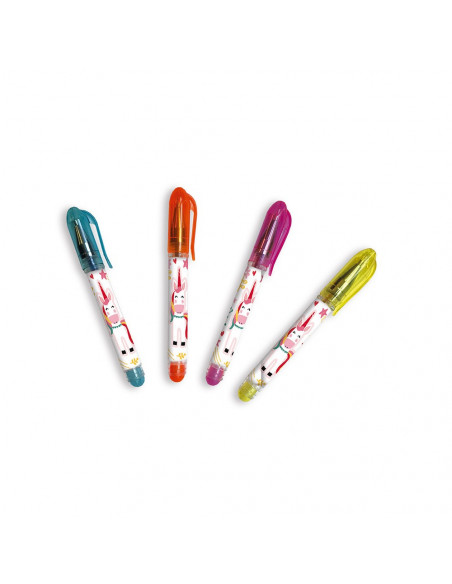 8 mini stylos gels licorne