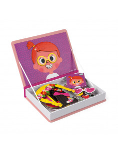 MAGNETIC'BOOK CRAZY FACES FILLE 2