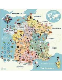 Carte magnétique France                 
