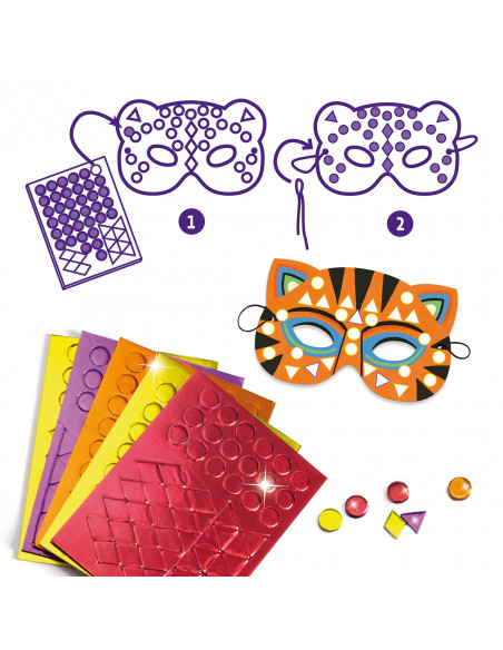Diy masques - animaux de la jungle - djeco