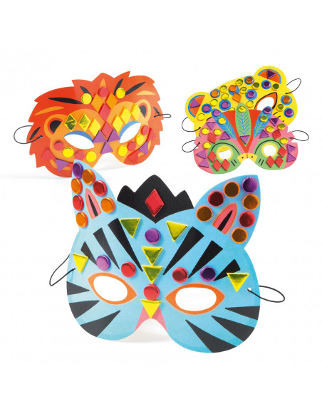 Diy masques - animaux de la jungle - djeco