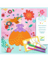 Coloriages magiques - les jolies robes de marie - djeco
