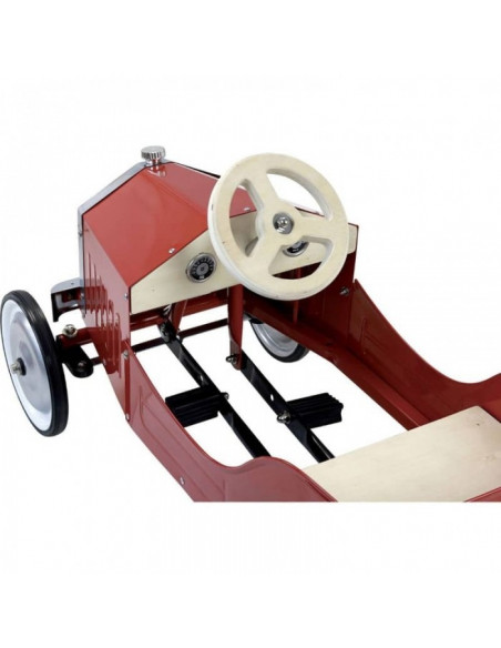 Grande voiture a pedales rouge