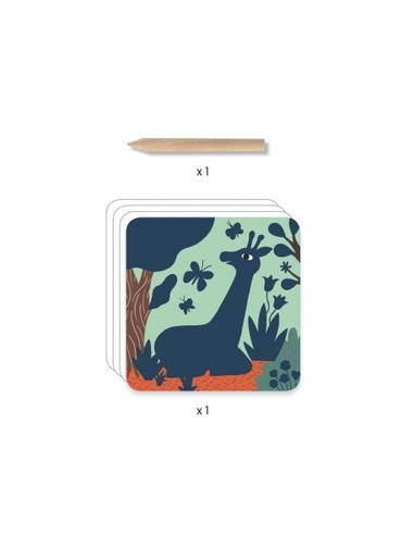 Cartes a gratter des petites - grosses betes