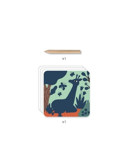 Cartes a gratter des petites - grosses betes