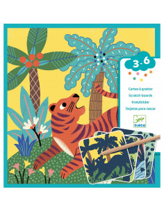 Cartes a gratter des petites - grosses betes