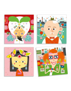 Creer avec des stickers - Tous differents 2