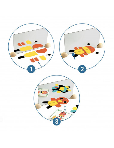 Jeu de construction - ze mirror animals