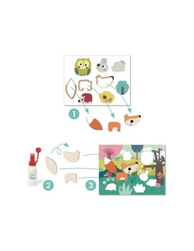 Collages pour les tout-petits - premiers collages
