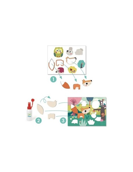 Collages pour les tout-petits - premiers collages