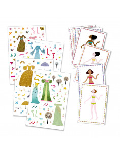 Stickers & paperdolls - robes des 4 saisons 2