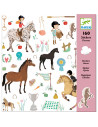 Stickers - les chevaux - djeco