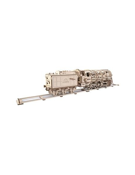 Locomotive à vapeur avec un wagon de charbon - 443 pieces