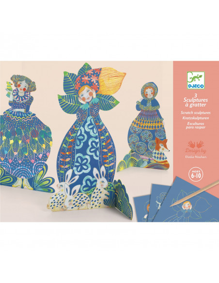 Sculptures à gratter - Jolies robes
